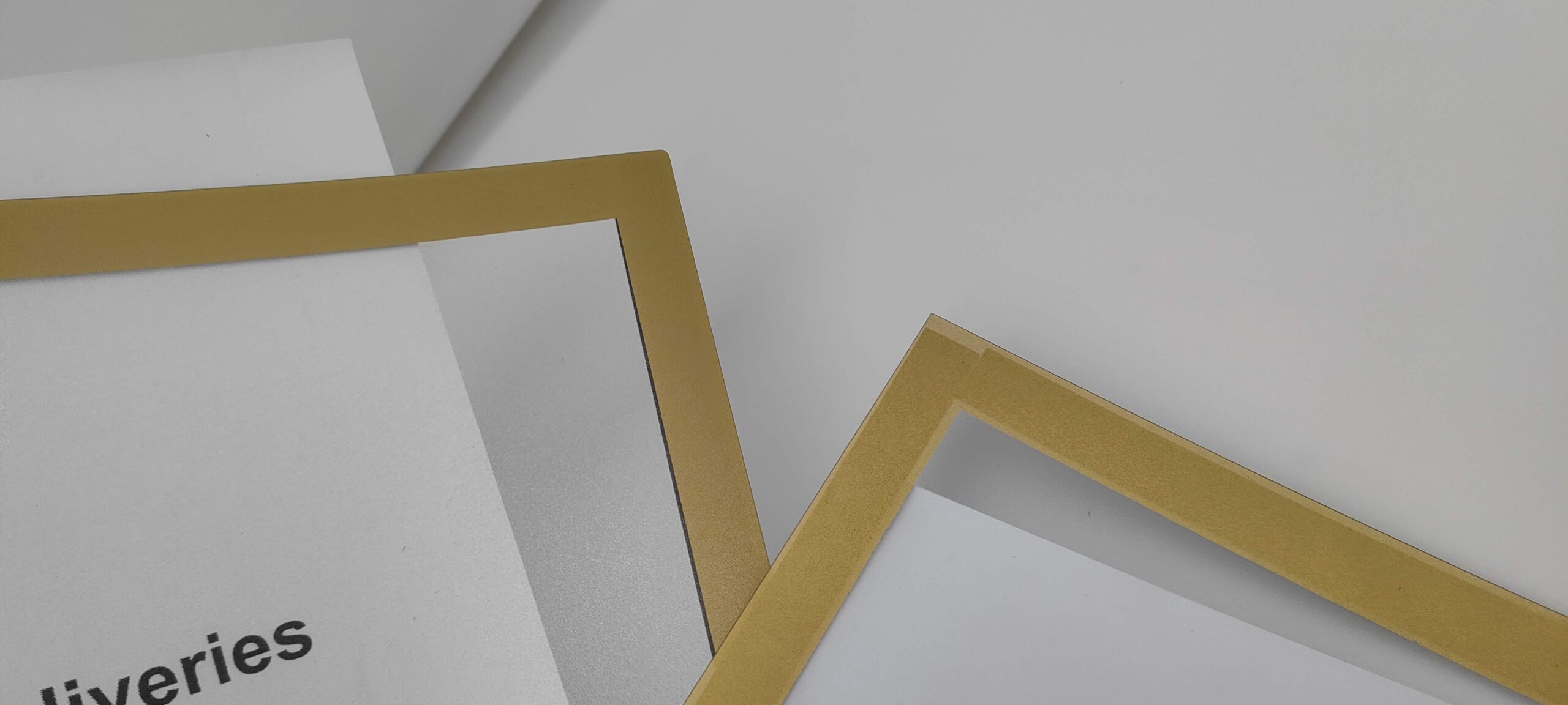 ordered frames - SILVER delivered GOLD, translucent paint